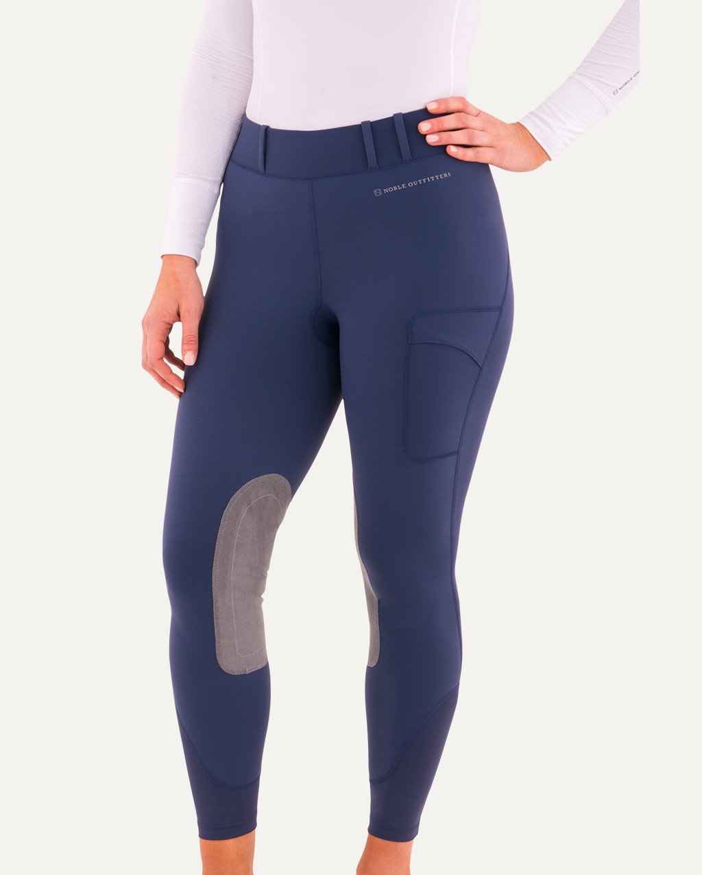 Noble Outfitters Balance Riding Tights Pacific Blue