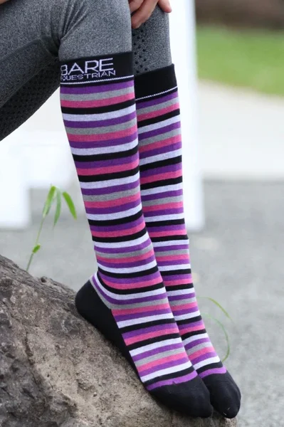 Bare Cotton Socks - Lilac/Grey - Kids