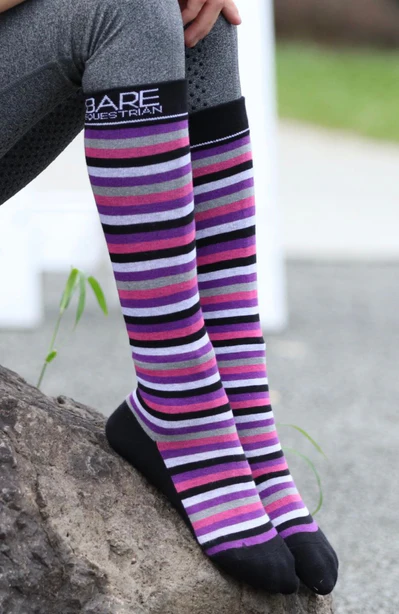 Bare Cotton Socks - Lilac/Grey - Kids