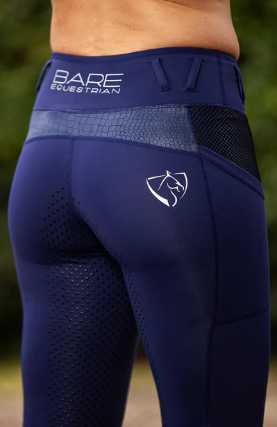 Bare Youth Performance Tights Navy Croc