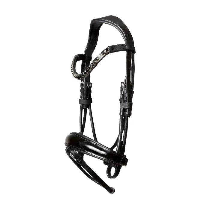 Lumiere Audrey Hanoverian Rolled Leather Bridle - Image 4