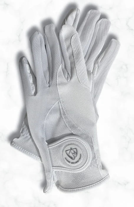 Bare Pro Rider Mesh Grip Gloves - White - Image 2