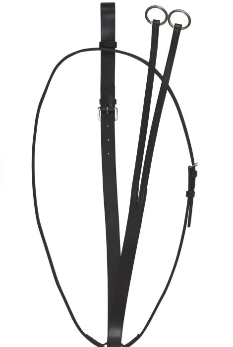 Running Leather Martingale - Black