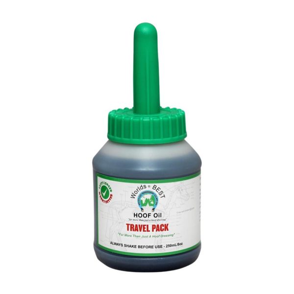 Worlds Best Hoof Oil - Travel Pack with Brush 250ml