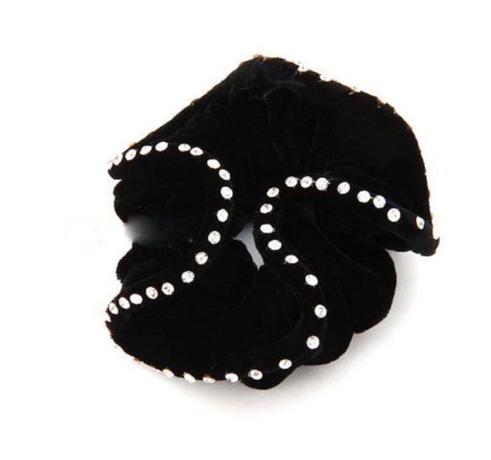 Hamag Velvet Hair Scrunchie with Crystals