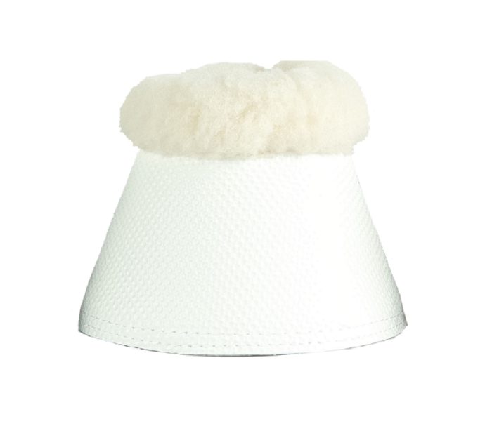 Toptac Fleece Over Reach Boots - White