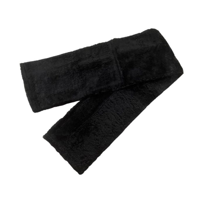 Fleece Girth Cover - 1m & 1.3m - Black or White - Image 2