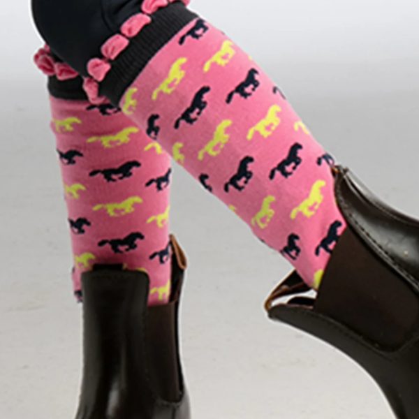 Poppy Pink Horse Riding Socks