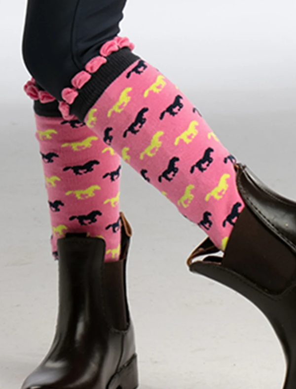 Pink Riding Socks Poppy Pink Horse Riding Socks | The Equestrian Emporium