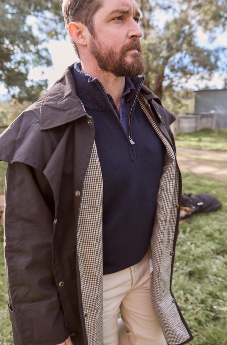Nullarbor 3/4 Oilskin Coat - Image 3