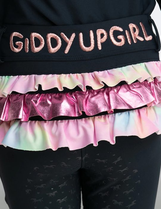 Girls Poppy Frill Riding Tights - Image 4