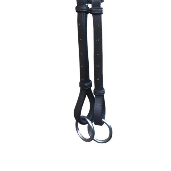 Lumiere Leather Martingale Rings Black