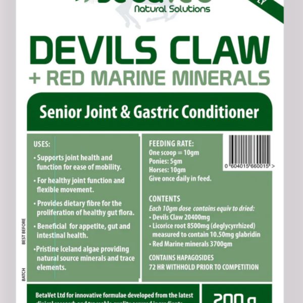 Devils Claw & Red Marine Minerals Senior Joint & Gastric Conditioner