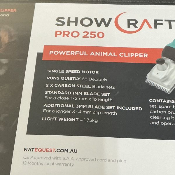 Showcraft Pro 250 Watts Horse & Cattle Clipper