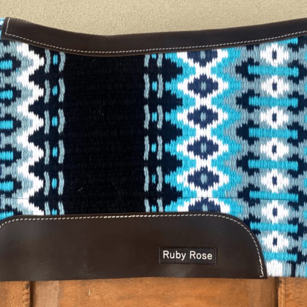 Ruby Rose Saddle Pad - Aqua Flash