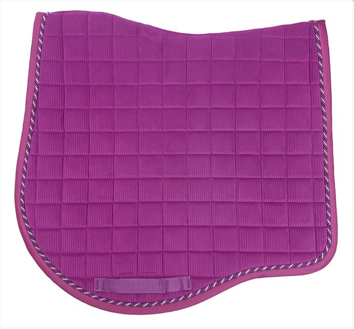 Wine Corduroy Dressage Saddlecloth