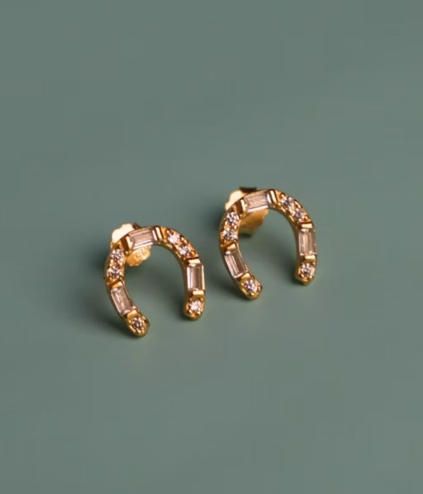 Haze Horse Shoe Earrings - Image 2