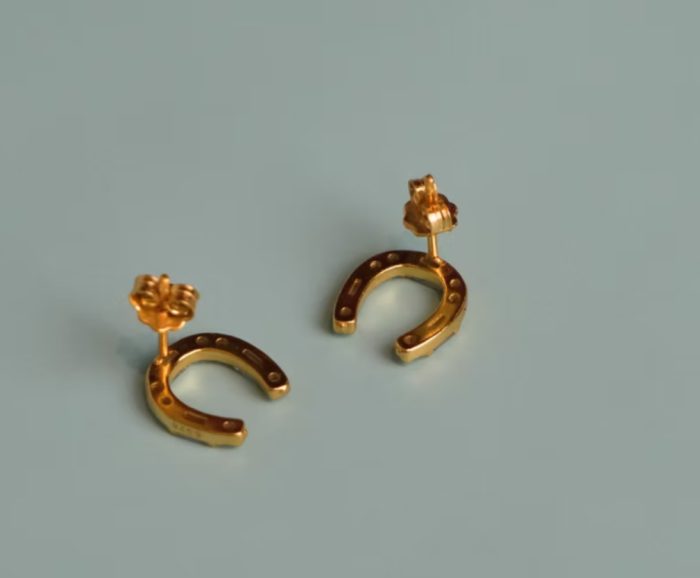 Haze Horse Shoe Earrings - Image 3