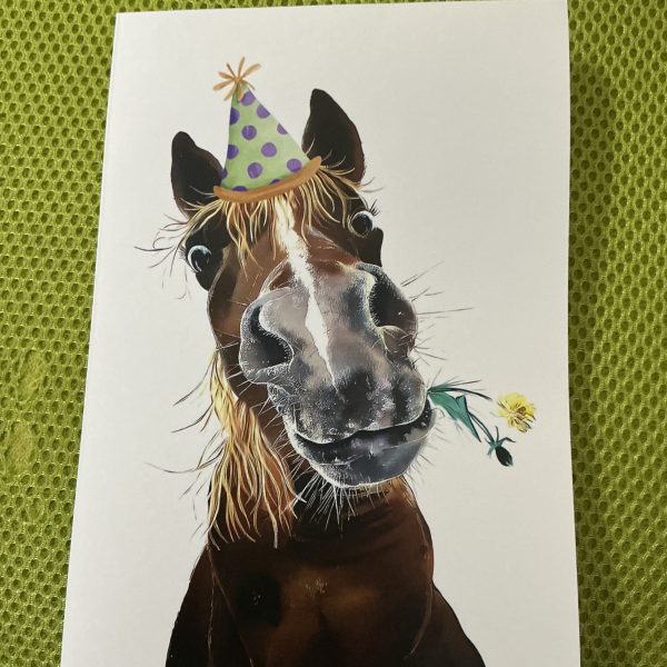 Birthday Card Single Horse