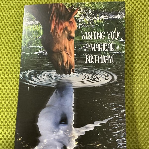 Horse & Unicorn Birthday Card