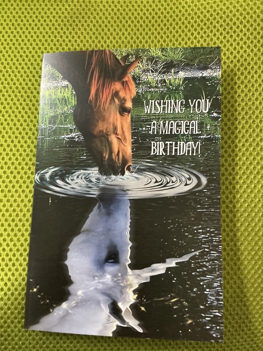 Horse & Unicorn Birthday Card