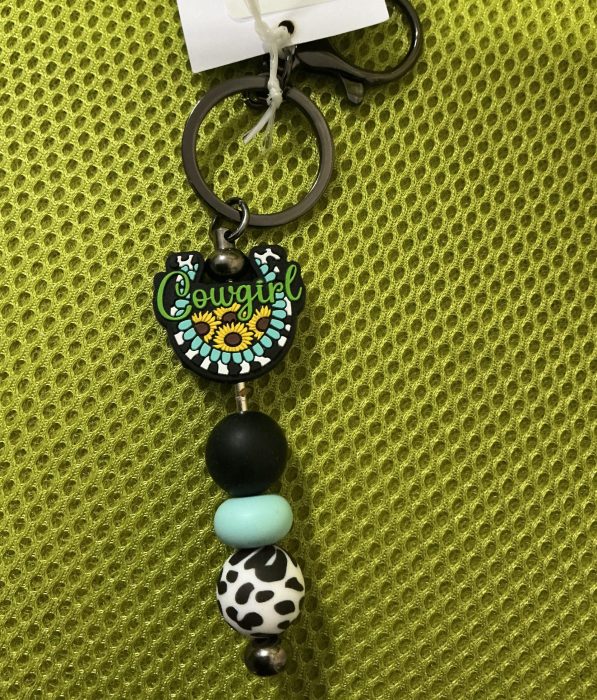 Cowgirl Keyring