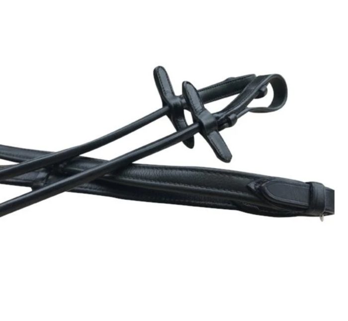 Lumiere Padded Nappa Leather Reins - Rolled - Image 2