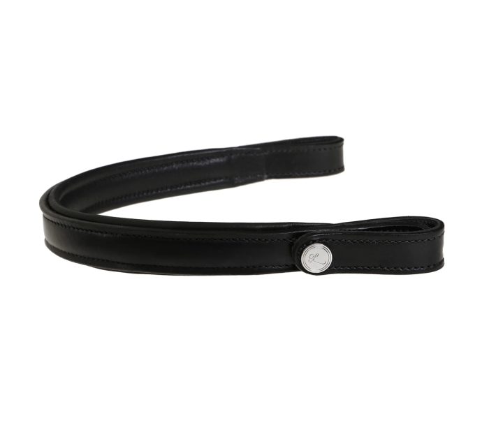 Lumiere Straight Leather Black Browband - Cob
