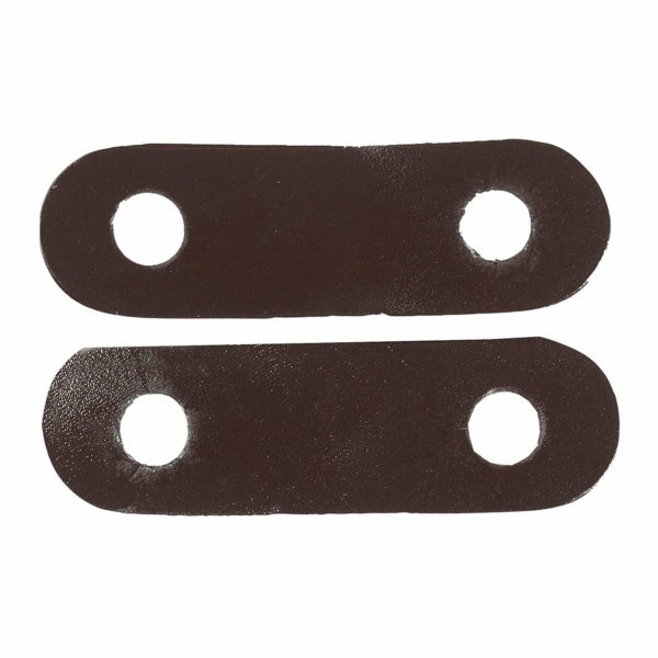 Peacock Leather Iron Straps - Pair