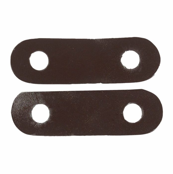 Peacock Leather Iron Straps - Pair