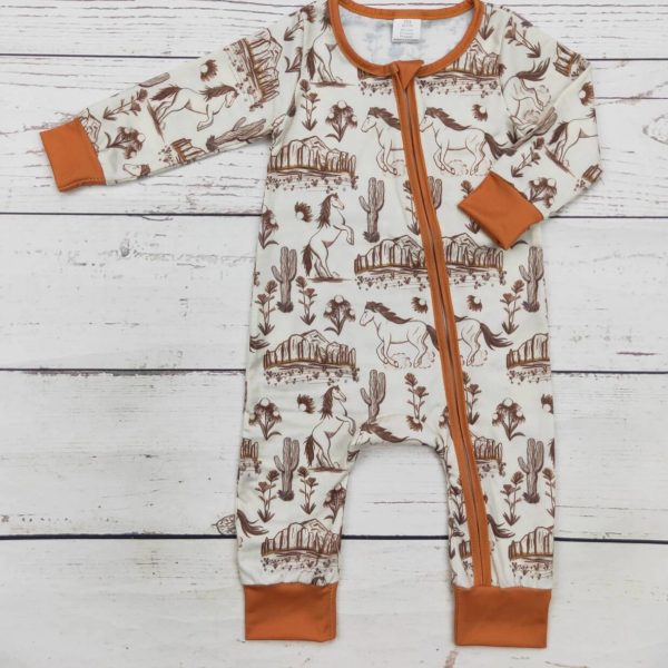Baby Western Rodeo Bamboo Onesie