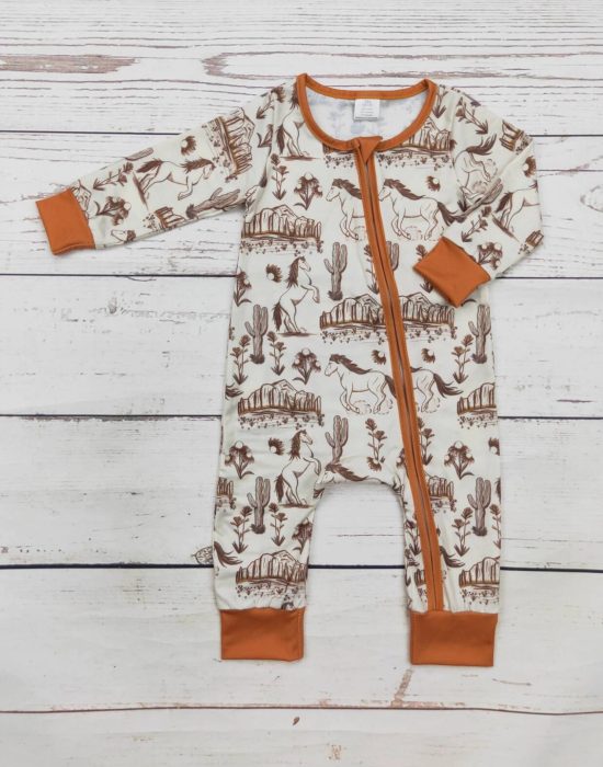 Baby Western Rodeo Bamboo Onesie