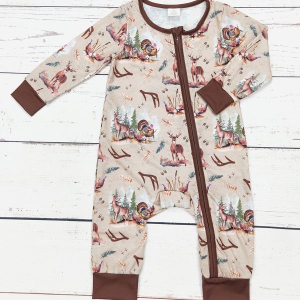 Baby Hunting Bamboo Onesie
