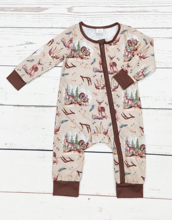 Baby Hunting Bamboo Onesie