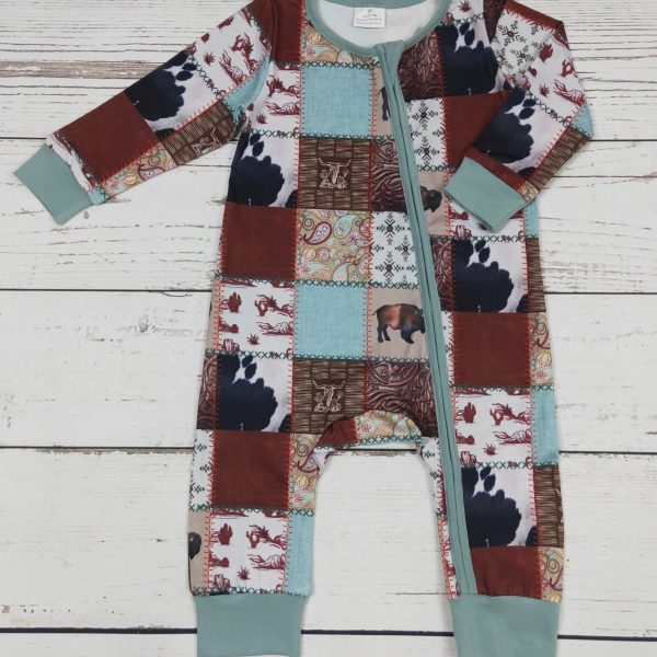 Baby Western Cow Onesie Size 2