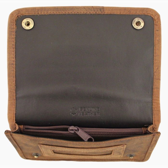 Quality Full Grain Vintage Leather Tobacco Pouch - Image 4