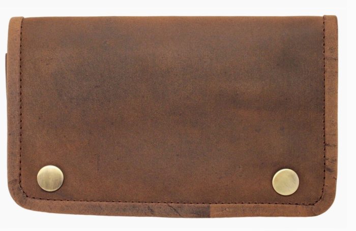 Quality Full Grain Vintage Leather Tobacco Pouch - Image 5