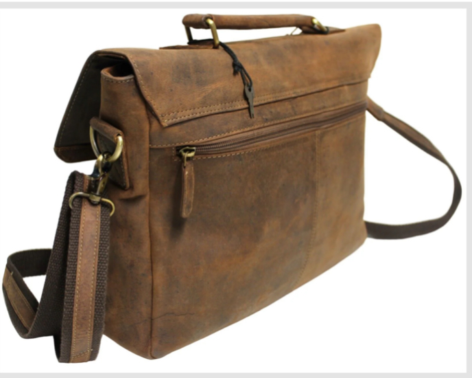 Quality Full Grain Hunter Leather Shoulder Bag - Image 2